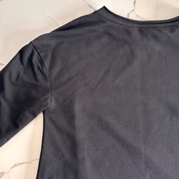 Rock & Republic Women’s Black Studded Twist Knot Hem Sweatshirt Top Size Small - Picture 9 of 15